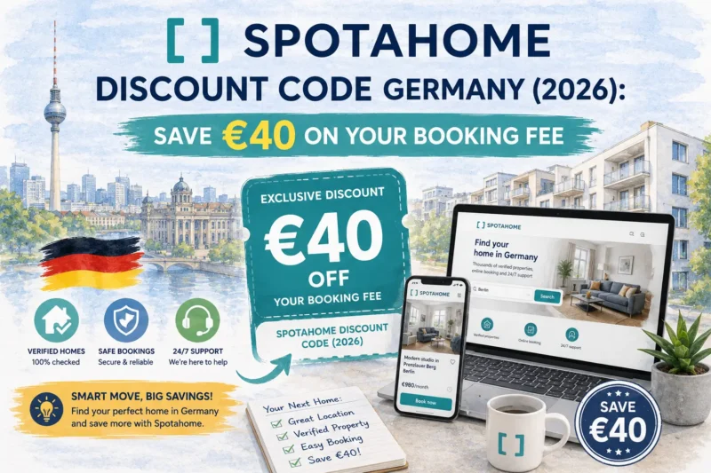Spotahome Discount Code Germany (2026): Save €40 on Your Booking Fee